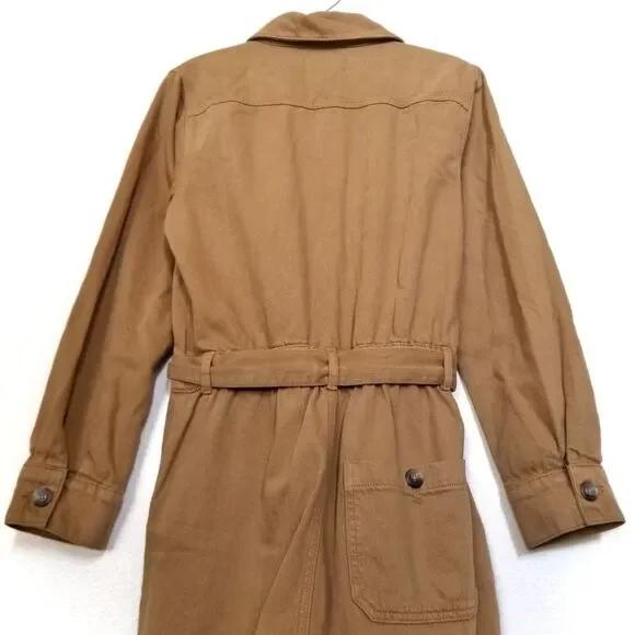 NWT Reformation Kendall Boiler Suit Coverall Utility Jumpsuit Desert Workwear 8